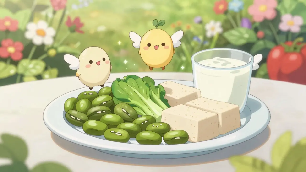 Magical anime food items representing a healthy liver diet
