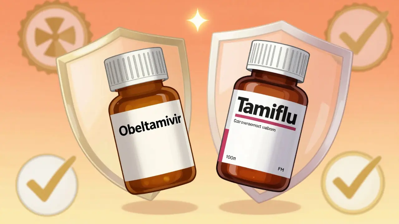 Floating medicine bottles with safety shields, anime art